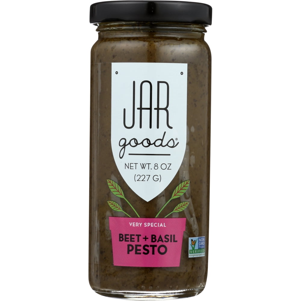 JAR GOODS Beet Basil Pesto Sauce, 8 oz