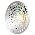 thumbnail image 2 of Designart "Energetic Green and Yellow Splash" Fractals Spiral Dot Round Wall Mirror - Abstract Oval Printed Decorative Mirror - Multiple Color Options, 2 of 5