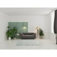 thumbnail image 6 of 5' X 8' Gray Green And Ivory Striped Distressed Stain Resistant Area Rug, 6 of 7
