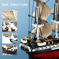 thumbnail image 4 of Texas Toy Distribution 836 USS Constitution Frigate 1-170 Scale Building Brick Kit, 1118 Piece, 4 of 6