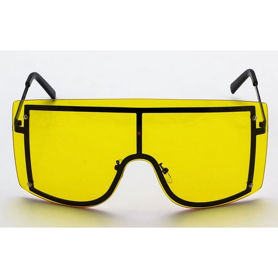 OVERSIZED VINTAGE RETRO Huge Big MASK SHIELD Half Face Owen Style SUNGLASSES