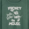 thumbnail image 3 of Mickey & Friends - Mickey Mouse Hello Folks - Women's Lightweight French Terry Long Sleeve Shirt, 3 of 5