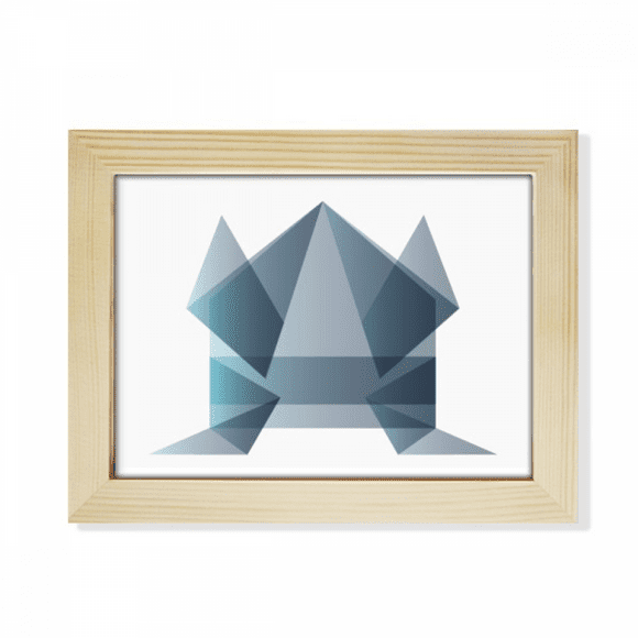 Origa Frog Geometric Shape Desktop Photo Frame Picture Art Decoration Painting 6x8 inch