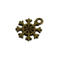 thumbnail image 2 of Paquete de 100 Colgantes de adornos de nieve de Navidad BLESIY bronce retro Colgantes de los encantos, 2 of 6