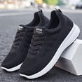 thumbnail image 5 of AUDeals Women’s Mesh Sneakers Slip On Walking Shoes Lightweight Low Top Gym Trainers Non Slip Casual Tennis Shoes (Black, 8), 5 of 8