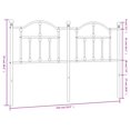thumbnail image 2 of vidaXL Metal Headboard White 135 cm, 2 of 4