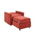 thumbnail image 5 of Serta Carly Scandinavian Style Convertible Chair, Red Fabric, 5 of 8