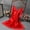 Red, variant on IQPE Women Elegant Lace Halter Pajamas Soft Satin Nightdress Comfort Home Wear Nightgown