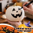 thumbnail image 2 of YOYTOO 7 Pcs Artificial Fake Pumpkins Fall Decoration, 4 Sizes, DIY Foam Pumpkins for Halloween Autumn Harvest Thanksgiving Table top House Dining Table Party Decoration (White), 2 of 10