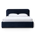 thumbnail image 6 of Omax Decor Chloe Fabric Upholstered Platform Queen Bed in Blue, 6 of 9