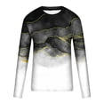 thumbnail image 4 of TIMIFIS T-Shirt Optique Graphique à Imprimé pour Homme, Manches Longues, Hauts Quotidiens, Basique, Élégant, Col Rond - Blackfall, 4 of 5