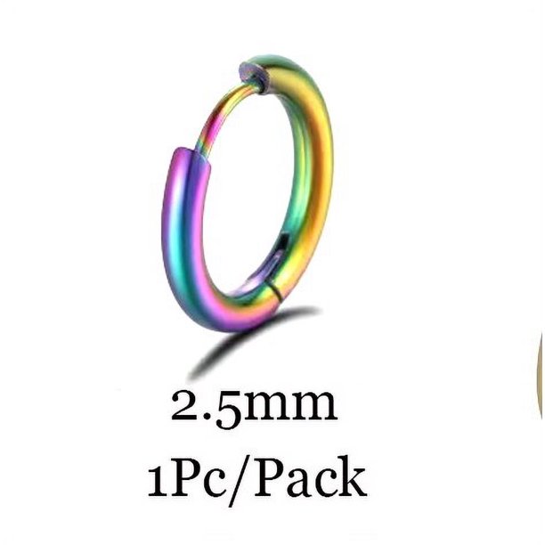 6/8/10/12mm pequeños coreanos pequeños de acero inoxidable redondos Mini pequeños buenos pendientes de aro Huggie para mujeres cartílago Piercing anillo de bucle Tan Jianjun unisex