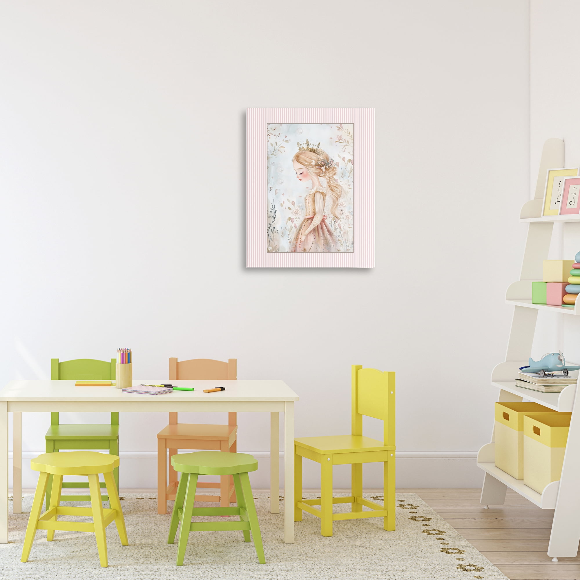 Stupell Industries Enchanted Dreams Princess Canvas Wall Art, design by Christine Simpson Art