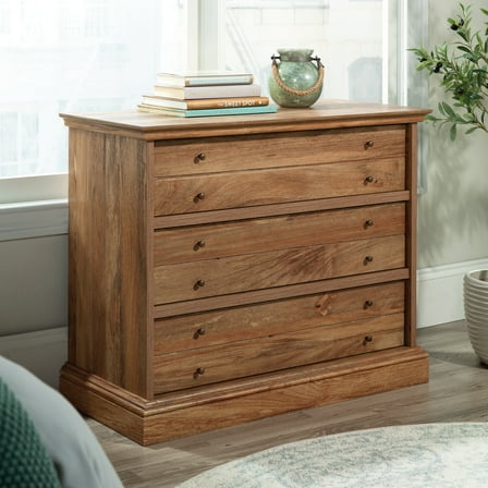 Sauder Barrister Lane 3-Drawer Chest, Sindoori Mango Finish