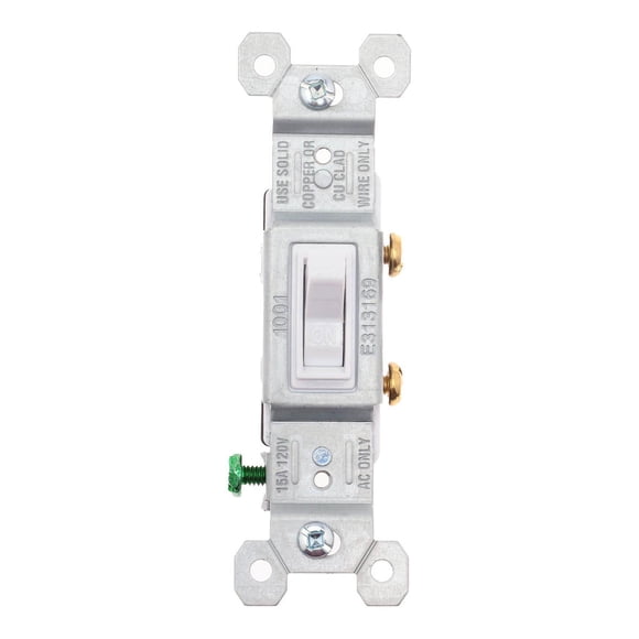 Pack De 3 Interruptor De Palanca Commercial Blanco 120V