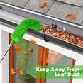 thumbnail image 3 of 2024 TOP! 2X Gutter Cleaning Brush Roofing Tool with Telescopic Extendable Pole 8.2Ft Guard Cleaner Easy Remove Leave, Green, 3 of 4