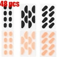 thumbnail image 1 of Coussinets de Nez Antidérapants pour Lunettes Auto-Adhésifs Étanches Réutilisables en Mousse Douce Forme Ovale Accessoires Kit MixteABC(48 Pcs), 1 of 6