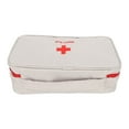thumbnail image 4 of Sac d'Urgence, Grande Capacité Rangement Facile Design Visible Sac de Premiers Soins Vide pour la Maison Rouge,Gris, 4 of 8