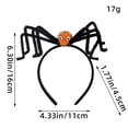 thumbnail image 2 of pstuiky Diademas espeluznantes para Halloween fiestas navideñas bailes de graduación disfraces cabeza de araña botones accesorios para el cabello, 2 of 2