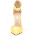 thumbnail image 2 of Dream Pairs Women's Ankle Strap Stilettos Pointed Toe High Heel Pumps Shoes OPPOINTED-ANKLE YELLOW Size 10, 2 of 5