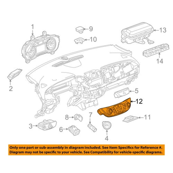 Chevrolet GM OEM 16-17 Malibu-Dash Control Unit 84178407