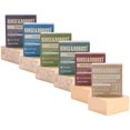 thumbnail image 1 of Rinse & Robust Jabón en barra natural para hombres 6 piezas Juego de barras de jabón limpiador hecho a mano Jabón exfoliante hidratante y exfoliante Regalos para hombres 6 aromas diferentes 3.5 oz de, 1 of 5
