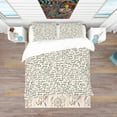 thumbnail image 3 of Designart 'I feel LOVE Text Pattern' Eclectic Duvet Cover Set, 3 of 4