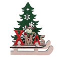 thumbnail image 1 of Adornos navideños de madera YONGSHENG Con forma de trineo ciervo grande, 1 of 3