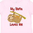 thumbnail image 4 of Inktastic My Nana Loves Me Sloth Boys or Girls Toddler T-Shirt, 4 of 5