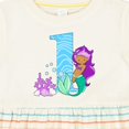 thumbnail image 4 of Inktastic First Birthday Mermaid Girls Baby Dress, 4 of 5