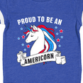 thumbnail image 4 of Inktastic Proud To Be an Americorn with Unicorn and Stars Boys or Girls Baby Bodysuit, 4 of 5