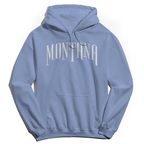 Montana Humor Graphic Light Blue Men's Crewneck Sweatshirt Hoodie