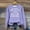 Purple, variant on AOOCHASLIY Valentine's Women Gift Blouse Women's Christmas Printed Round Neck Long Sleeved Top Loose Fitting Sweater