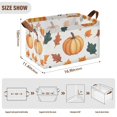 thumbnail image 7 of Yayeee Foldable Storage Basket for Shelves with Handles Waterproof Cloth Bins, Pumpkins Pattern, 7 of 7