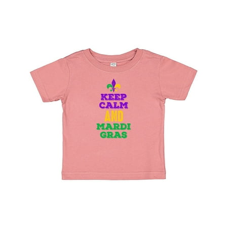 

Inktastic Keep Calm Mardi Gras Gift Baby Girl T-Shirt