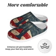 thumbnail image 6 of Disketp Vintage American Flag Elephant Women's Men's Slippers Plush Slip-On House Slipper for Winter Indoor Soft Cushion Non-slip Fluffy Slides Slippers-35/36, 6 of 7