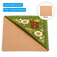 thumbnail image 3 of Uxcell Embroidered Corner Bookmark Cute Flower Stitched Triangle Book Page Mark for Book Lover Teacher Green Letter B, 3 of 6