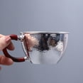 thumbnail image 4 of Handmade S999 Sterling Silver Tea Cup, Cup with Hammer Pattern, Mug, Health Tea Set, 4 of 7