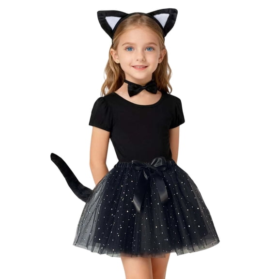 WOYY Big Girls Sequin Tutu Skirt Holiday Party Dance Ballet Tulle Skirt, Sizes 9-11