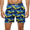 thumbnail image 1 of Kakii Men's Swim Trunks Hawaiian Bathing Mesh Lining Suit Swimsuits Beach Shorts with Pockets, 1 of 6