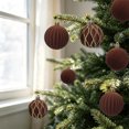 thumbnail image 4 of Christmas Decorations 6 PCS Flocked Christmas Balls Ornaments Set Multiple Styles Of Christmas Tree Decorations, 4 of 8