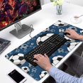 thumbnail image 2 of Long Mouse Pads for Desk,Blue Soccer Balls Pattern Desk Mats on Top Of Desks, Desk Mouse Pad Extra Large with 3mm Non-Slip Base and Stitched Edge for Gaming,Office,Work,Home 31.5"x15.7", 2 of 6