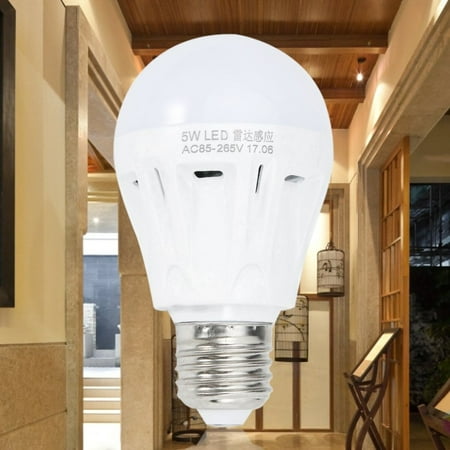

E27 LED Microwave Motion Ambient Sensor Light Lamp Bulb 220V 5W