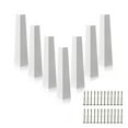 thumbnail image 7 of Tnobhg 8Pcs Aluminum Outside Siding Corner Caps Rustproof Corrosion Resistant High Strength Smooth Siding Aluminum Corner Trim Corner Caps, 7 of 7