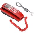 thumbnail image 1 of Landline Telephone, Crystal Button Corded Phone with FSK/DTMF Caller ID Wall Mount Function for Home, 1 of 5