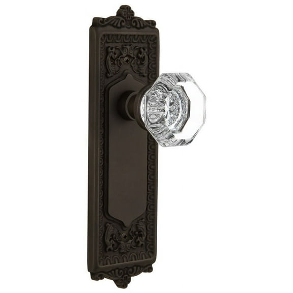Nostalgic Warehouse Eadwal_Psg_234_Nk Vintage Waldorf Crystal Gem Cut Octagon Passage Door