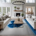 thumbnail image 3 of Rectangle Area Rugs 6 x 9 Ft, Valentine's Day Non-Slip Residential Carpet, Blue Heart Love Trees Romance Spring Indoor Crawling Mats Runner Rugs for Living Room/Dining Room/Bedroom, 3 of 8