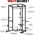 Power Cage, MultiFunctional Power Rack with LAT Pulldown Cable Pulley