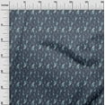 thumbnail image 3 of oneOone Popeline de Coton Sergé Bleu Sarcelle Tissu Mer Matière de Robe Tissu Imprimé Tissu au Mètre 56 Pouces de Large, 3 of 4