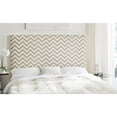thumbnail image 2 of Safavieh Ziggy Zig-Zag Fabric Headboard, Twin, Navy/White, 2 of 7